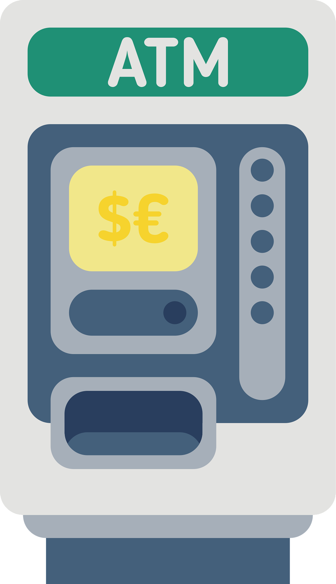 Illustration of a Bitcoin ATM kiosk